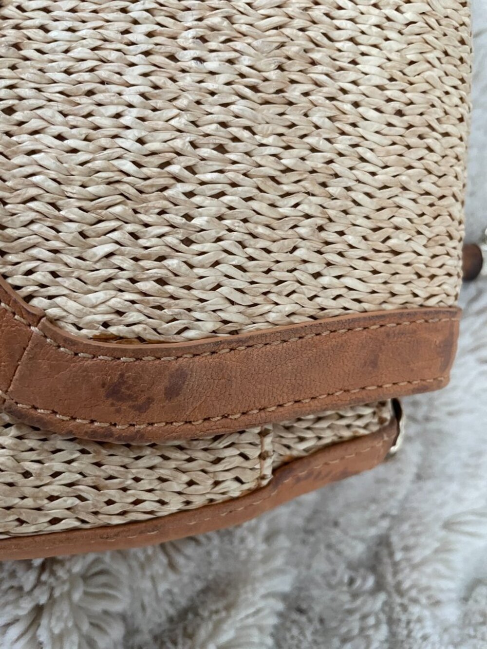 Elaine Turner leather woven crossbody purse - Picture 8 of 12